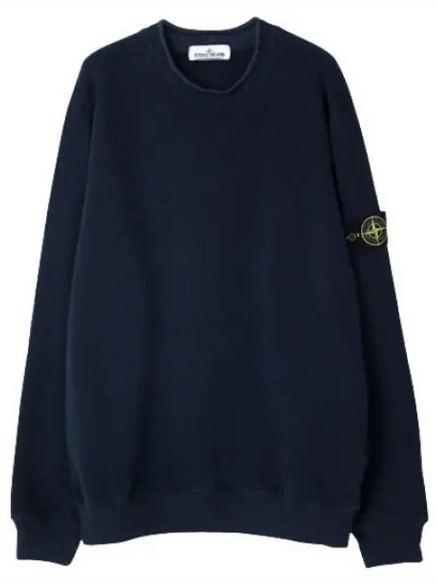 Stretch cotton fleece mock turtleneck sweatshirt regular fit long sleeve t shirt - STONE ISLAND - BALAAN 1