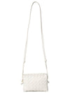 Intrecciato Loop Small Leather Cross Bag White - BOTTEGA VENETA - BALAAN 7