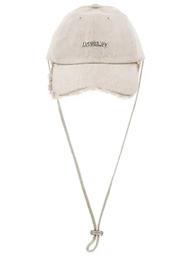 Artichaut Frayed Ball Cap Light Greige - JACQUEMUS - BALAAN 4