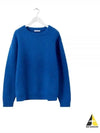 Melange Effect Brush Yarn Knit Top Blue - LEMAIRE - BALAAN 2