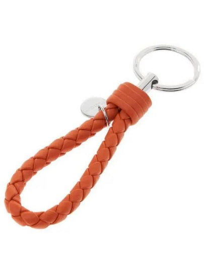 Intrecciato Weaving Key Holder Orange - BOTTEGA VENETA - BALAAN 2