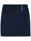 Women's Anna Mini H-Line Skirt Navy - J.LINDEBERG - BALAAN 2