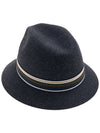 Striped Banding Fedora Dark Grey - LORO PIANA - BALAAN 4