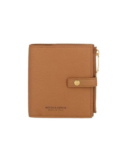 Zipper Half Wallet Camel - BOTTEGA VENETA - BALAAN 2