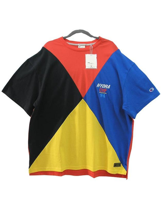 Men s short sleeved luxury t shirt hydra sport multicolor block - CHAMPION - BALAAN 2