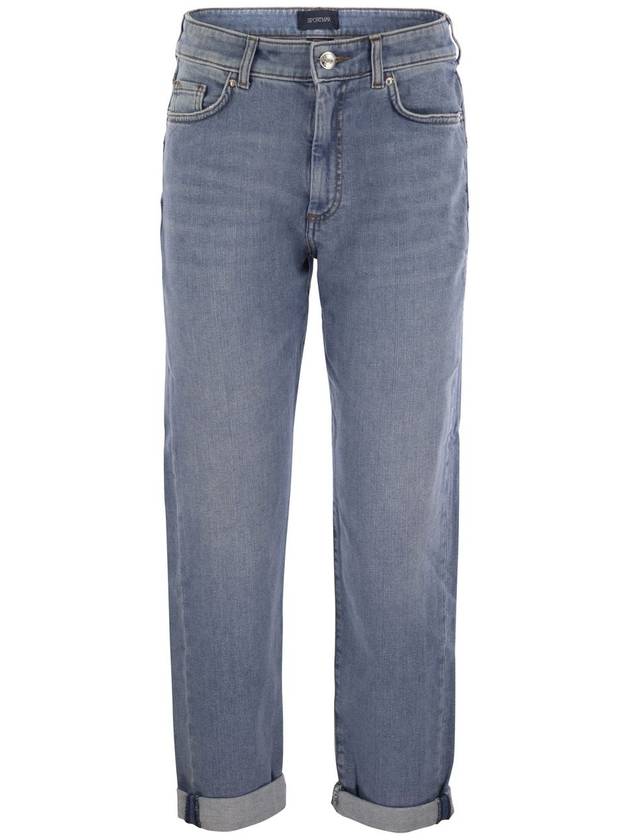 Brian low rise boyfriend straight jeans navy - MAX MARA SPORTMAX - BALAAN 2