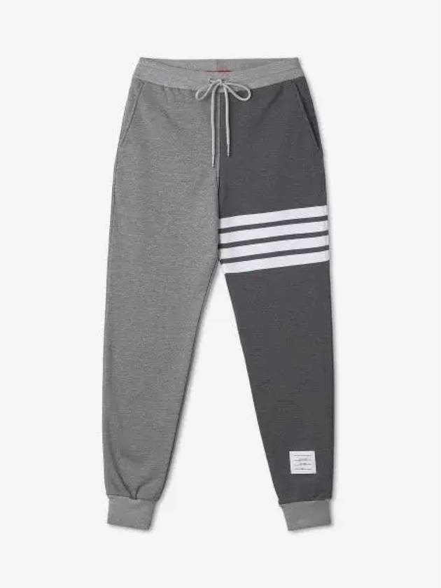 Fun Mix Classic Loopback 4 Bar Track Pants Grey - THOM BROWNE - BALAAN 2