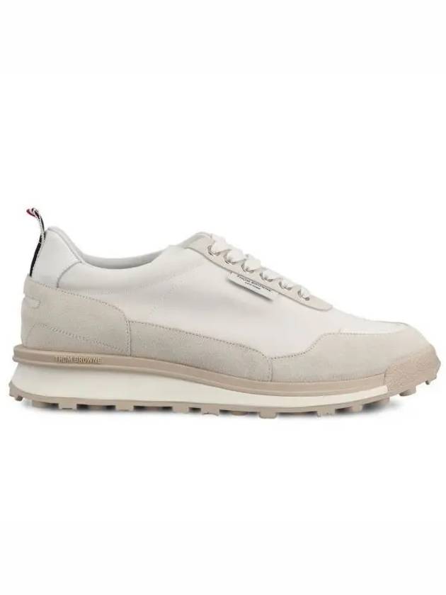 Alumni Eco Nylon Sneaker Tonal White Fun Mix - THOM BROWNE - BALAAN 2