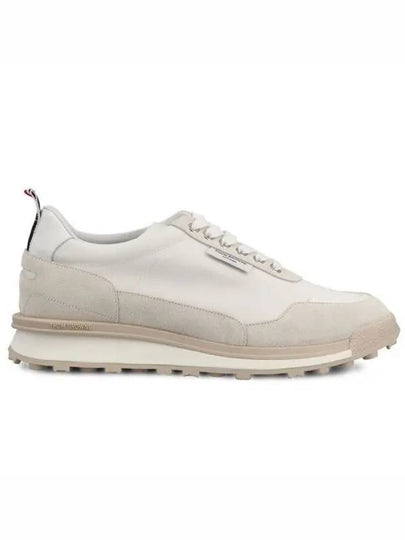 Alumni Eco Nylon Sneaker Tonal White Fun Mix - THOM BROWNE - BALAAN 2