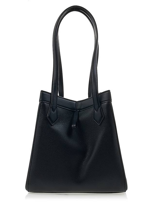 Origami Medium Leather Tote Bag Black - FENDI - BALAAN 4