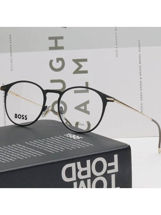 Hugo Boss glasses frame BOSS1252 003 round frame titanium ultra light - HUGO BOSS - BALAAN 2