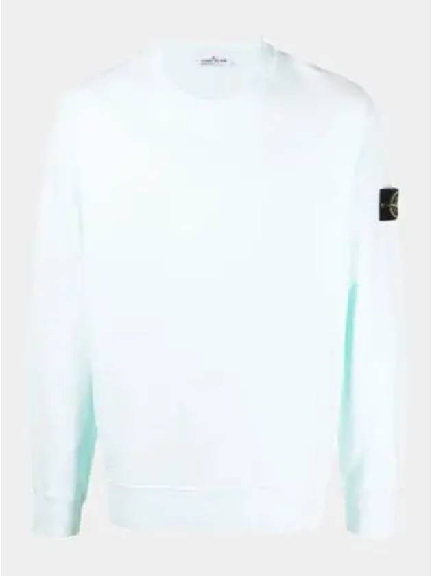 Wappen Patch Crewneck Sweatshirt Light Green - STONE ISLAND - BALAAN 2