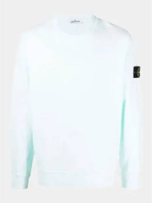 Wappen Patch Crewneck Sweatshirt Light Green - STONE ISLAND - BALAAN 2