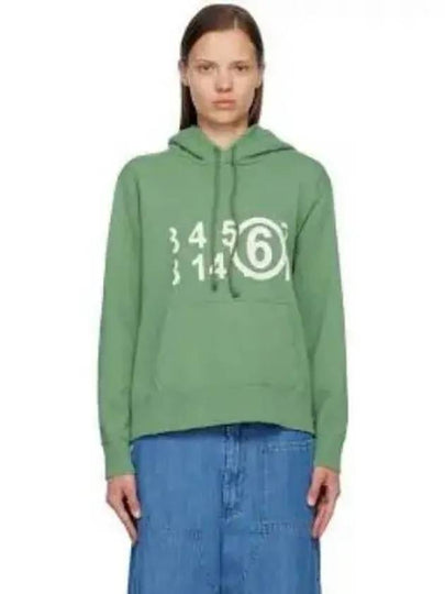 Numeric Print Cotton Hoodie Clover - MAISON MARGIELA - BALAAN 2