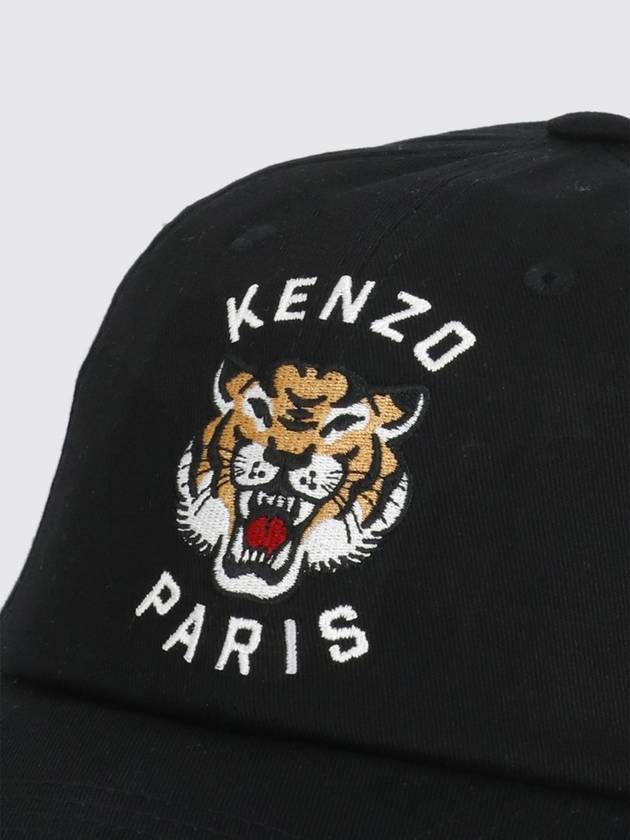 Varsity Tiger Cotton Ball Cap Black - KENZO - BALAAN 4