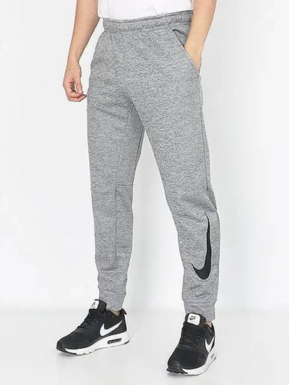 Men's Therma Swoosh Tapered Track Pants Grey - NIKE - BALAAN 2