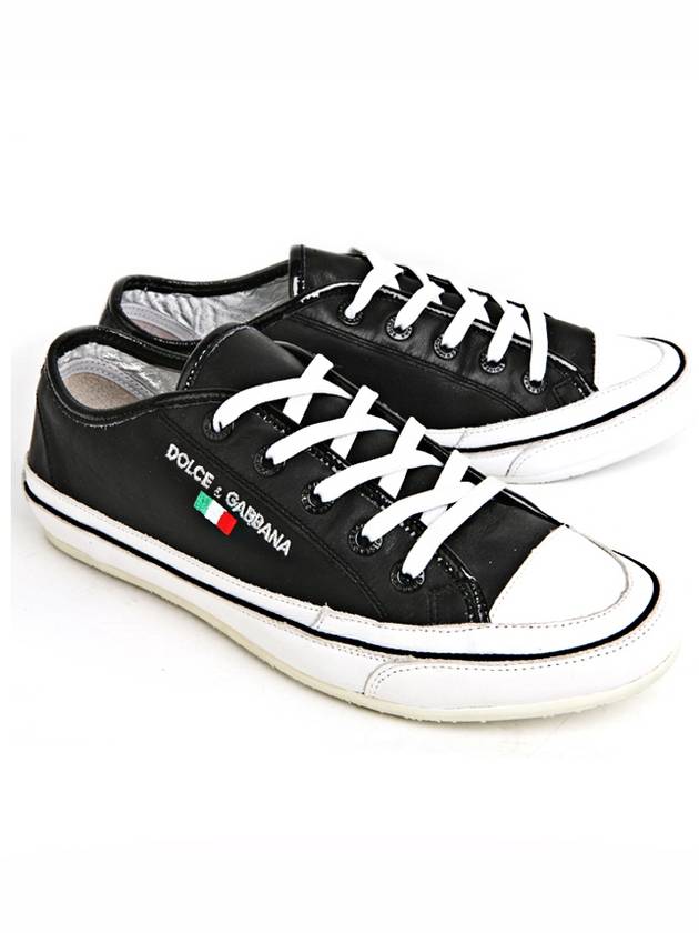 CA0202 BW Seama Leather Converse Men s Sneakers - DOLCE&GABBANA - BALAAN 1