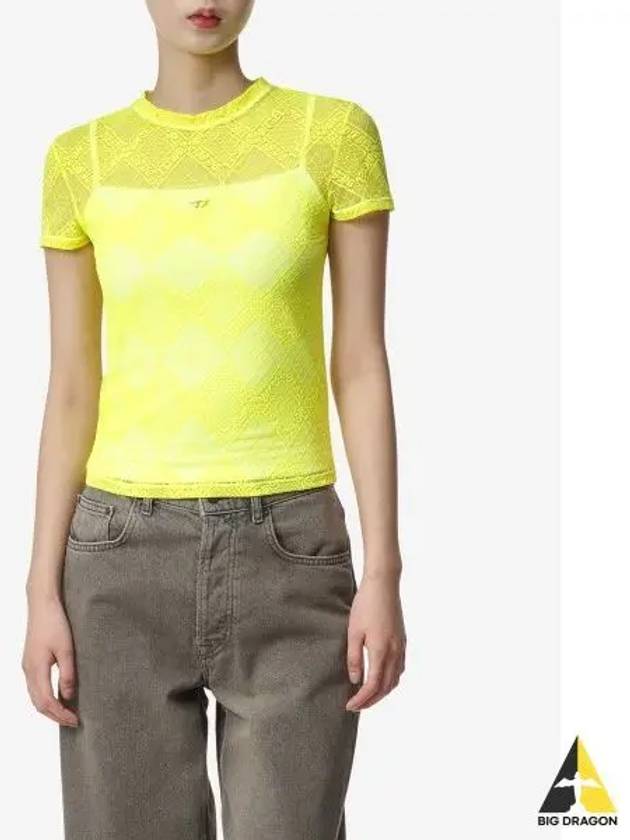 Women's UFTEE Melanie Short Sleeve T-Shirt Yellow A131050NGAI23N - DIESEL - BALAAN 2