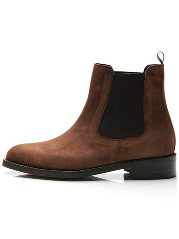 Teddy Suede Chelsea Boots Brown - FLAP'F - BALAAN 1