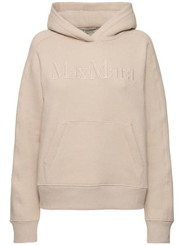 hooded sweatshirt 29926013 001 29926013600 Ecru - MAX MARA - BALAAN 1