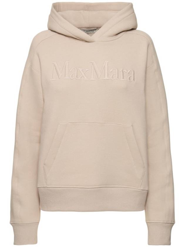 Malva Embroidered Logo Hoodie Ecru - MAX MARA - BALAAN 2