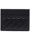 Car Embossed Grain Calfskin Card Wallet Black - BALENCIAGA - BALAAN 5