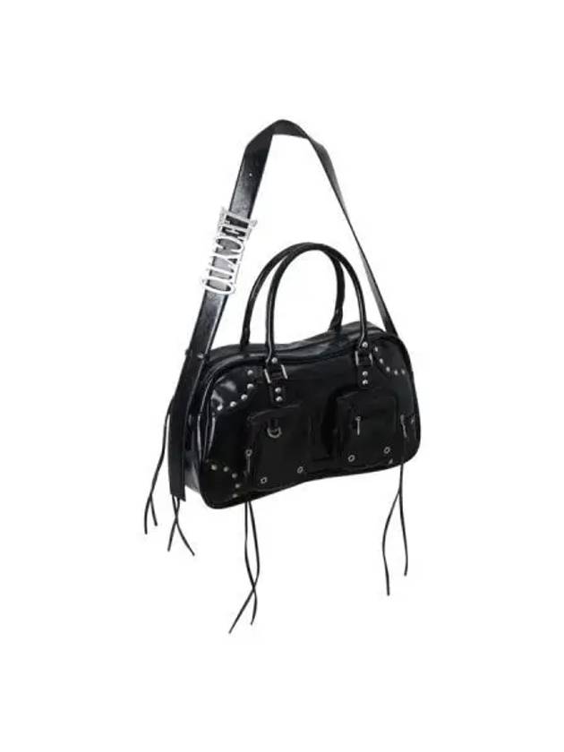 Byron Leather City Bag Black Silver - LECYTO - BALAAN 1