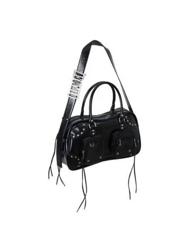 Byron Leather City Bag Black Silver - LECYTO - BALAAN 1