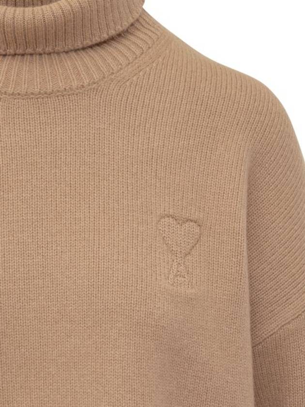 embossed logo turtleneck green nude - AMI - BALAAN 5