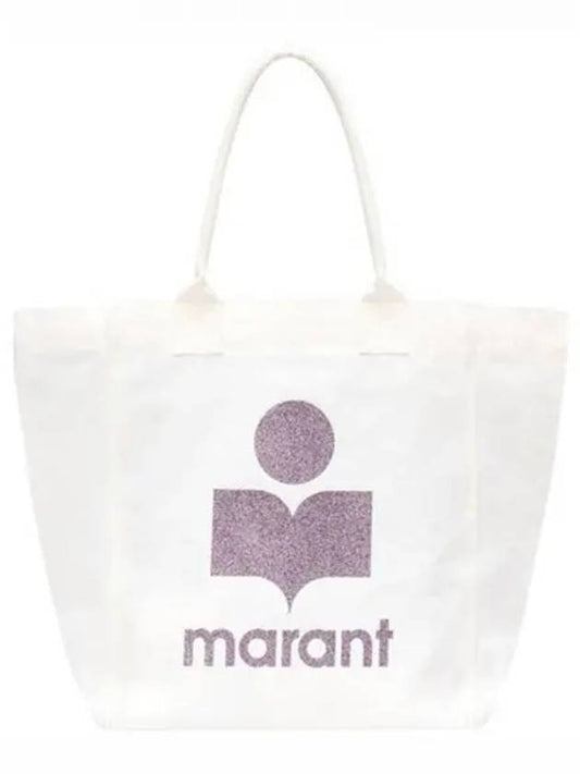 0001FA A1X46M 23EC Yanky logo canvas shopper bag ecru TJ 270115 - ISABEL MARANT - BALAAN 1