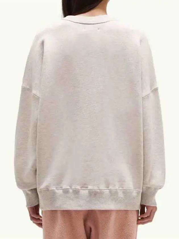 Women's Logo Patch Sweatshirt Pale Gray - AUTRY - BALAAN 3