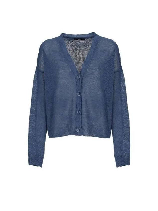 WEEKEND Max Mara DANIELA V neck linen cardigan 2415341022 DANIELA017 - MAX MARA - BALAAN 1