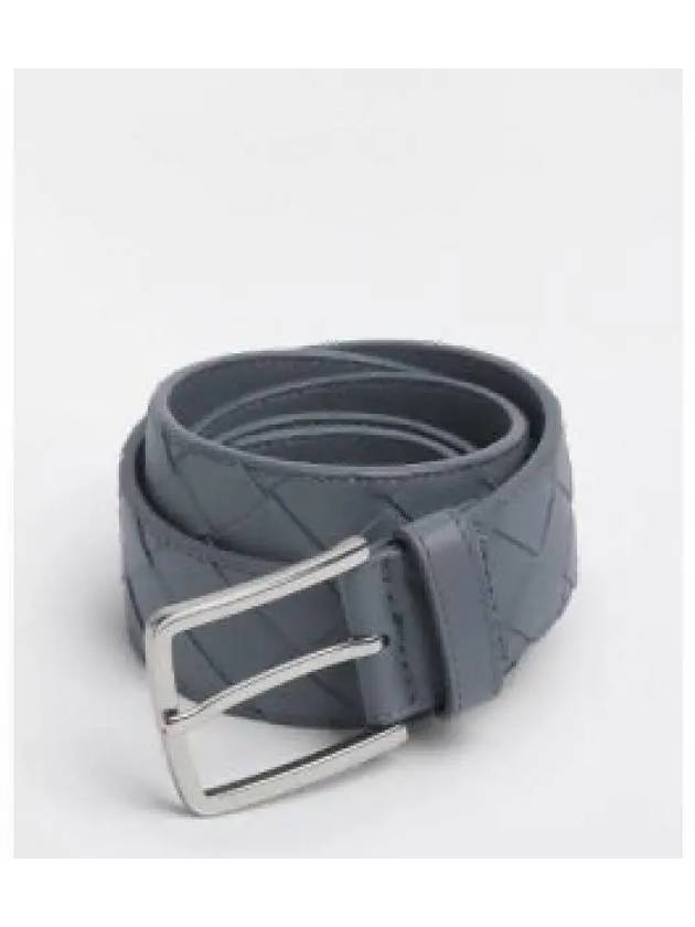Men's Intrecciato Weaving Leather Belt Thunder - BOTTEGA VENETA - BALAAN 2