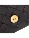 Intrecciato Leather Shoulder Bag Black - BOTTEGA VENETA - BALAAN.