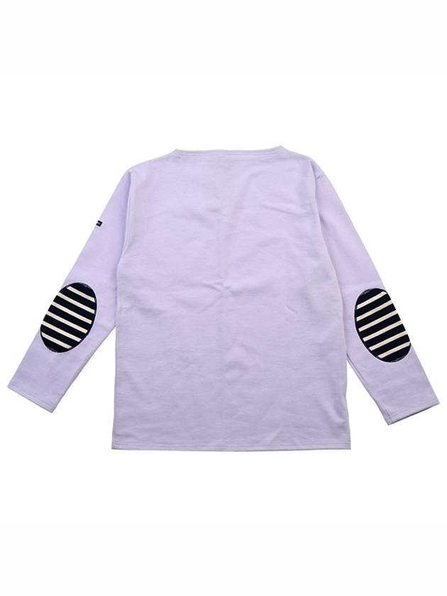 Guildo Elbow Patch Long Sleeve T-Shirt Purple - SAINT JAMES - BALAAN 2