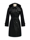 Ladies Amberford Taffeta Trench Coat Black - BURBERRY - BALAAN 2