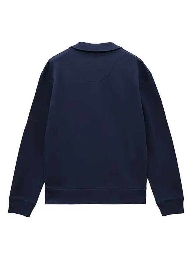 Fox Head Patch Half Zipper Sweatshirt Ink Blue - MAISON KITSUNE - BALAAN 7