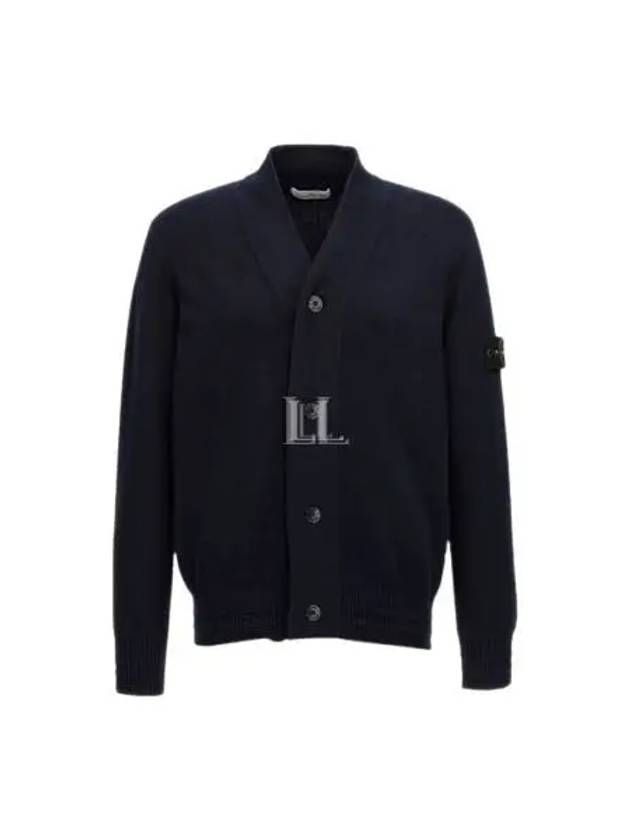 Winter Loose Fit Cardigan Navy - STONE ISLAND - BALAAN 2