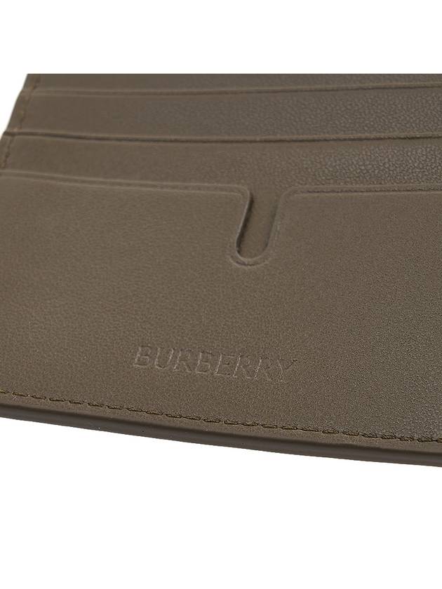 Check Slim Bifold Half Wallet Sand - BURBERRY - BALAAN 9