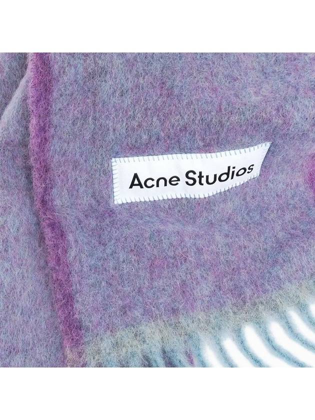 Mohair Wool Fringe Muffler Lavender Purple - ACNE STUDIOS - BALAAN 5