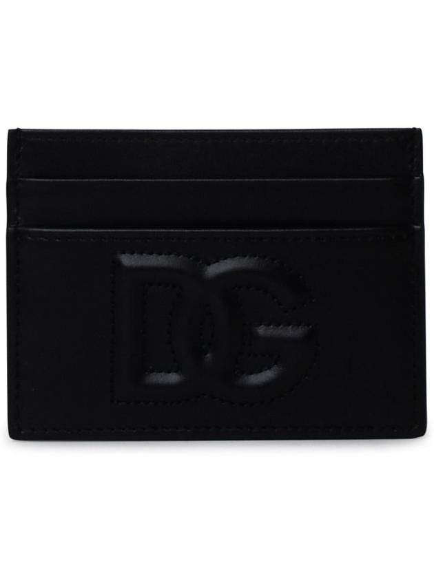 logo leather card wallet black - DOLCE&GABBANA - BALAAN 2