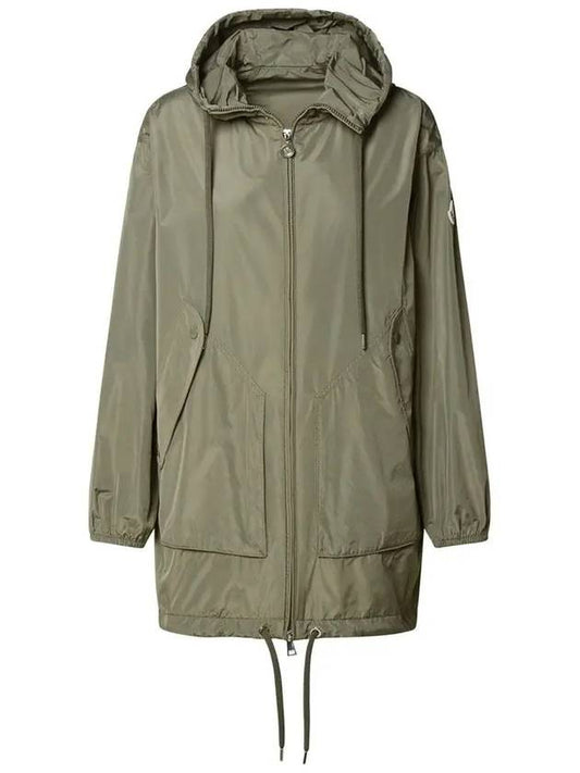 MELIA Windbreaker Jacket Khaki Gray 1A000 92 597JT 82G - MONCLER - BALAAN 1