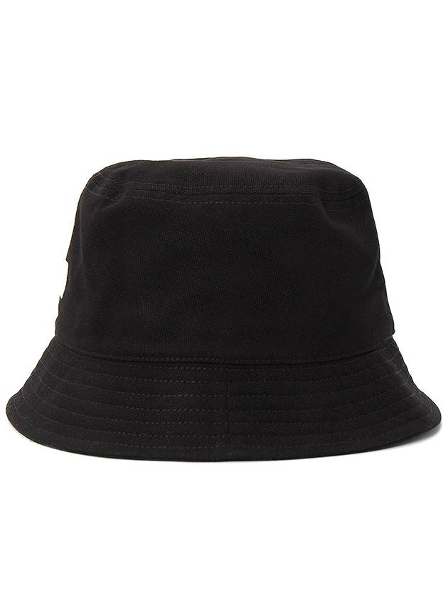 Haley Embroidered Logo Bucket Hat Black - ISABEL MARANT - BALAAN 4