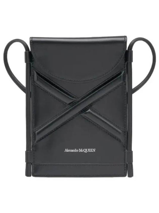 Micro Curve Cross Bag Black - ALEXANDER MCQUEEN - BALAAN 1