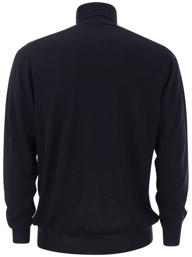 Men s Classic Turtleneck Navy - FEDELI - BALAAN 3