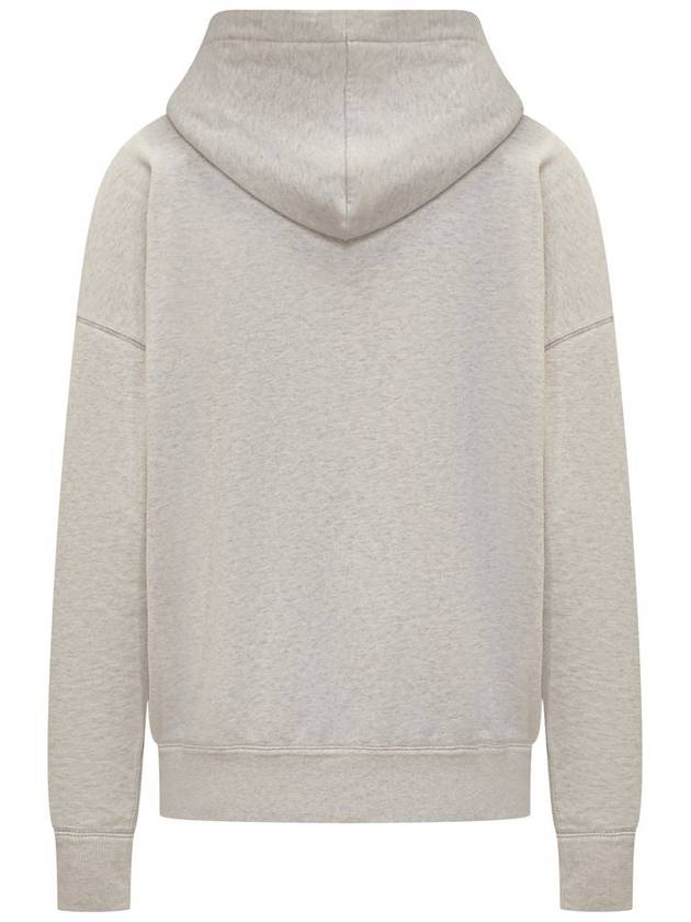 Mansel Logo Cotton Hoodie Ecru - ISABEL MARANT ETOILE - BALAAN 3