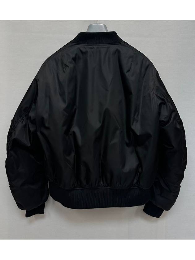 Re nylon triangle logo bomber jacket - PRADA - BALAAN 5