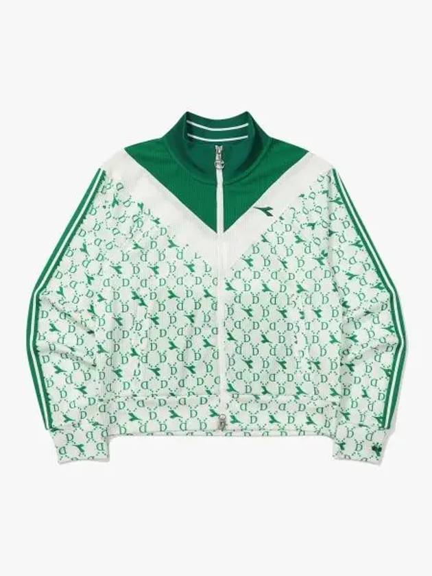 Diadora Montello Steady Jersey Jacket Women GREEN - DIADORA - BALAAN 1