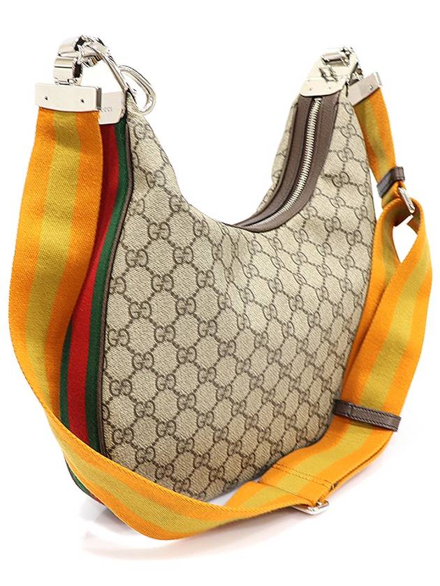 702823 GG Supreme Canvas WEB Trimming Attache Medium Shoulder Bag - GUCCI - BALAAN 4