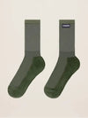 Les Casites Logo Label Cotton Socks Olive Green - JACQUEMUS - BALAAN 3